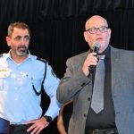 יניר מלך מנכ"ל אביר יחד עם ניצב שמעון לביא קרדיט צילום: אביר ביטחון